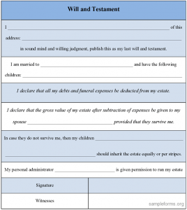 What’s the problem with blank Will forms? They don’t work !