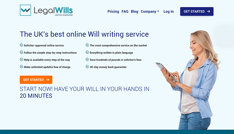 UK Legal Wills best online will writing service