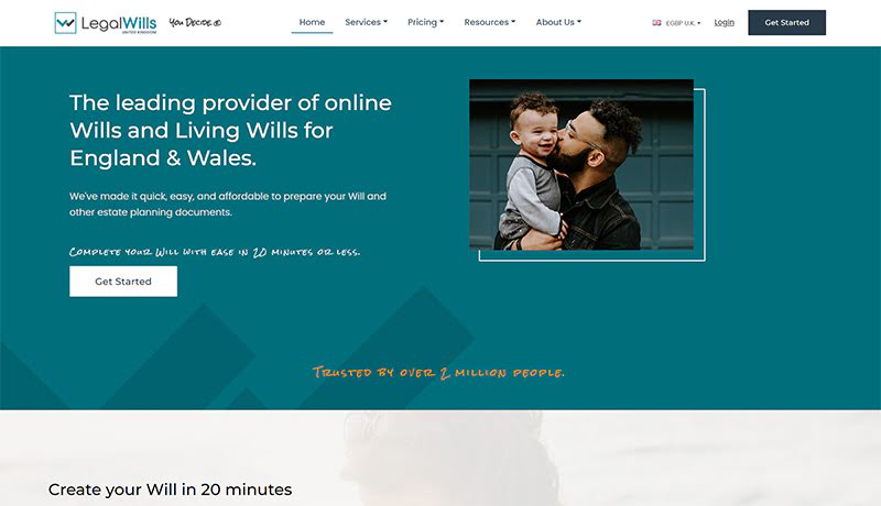 UK Legal Wills best online will writing service